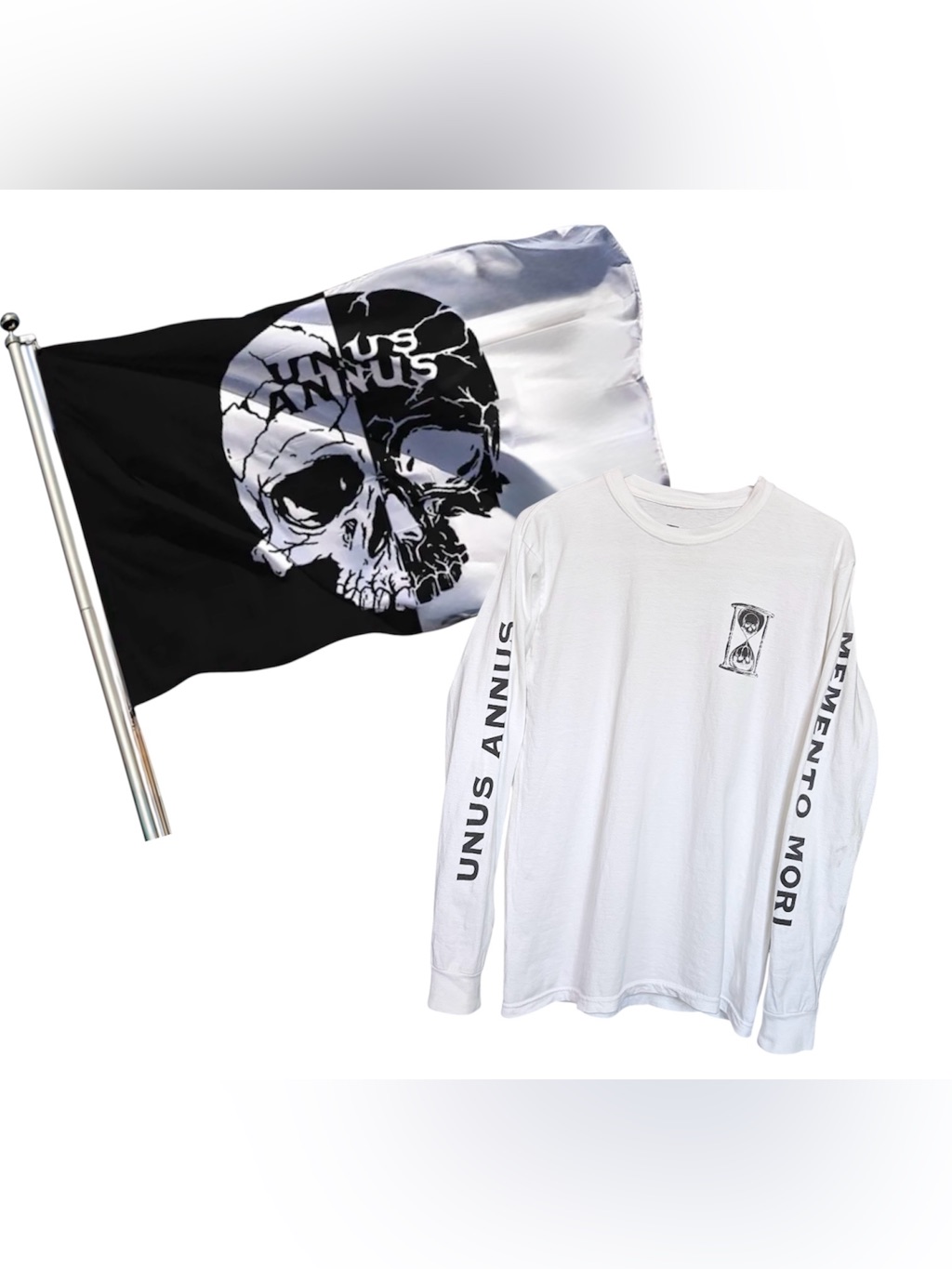 Rare Official Unus Annus Founders White Long Sleeve Shirt Plus 3’x5’ Flag